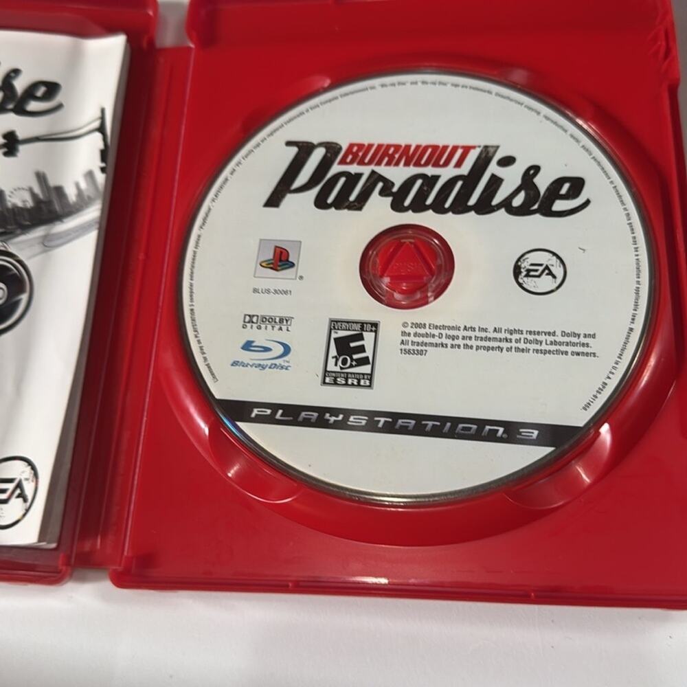 Burnout Paradise Greatest Hits PS3 Sony PlayStation Used - Picture 4 of 4